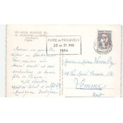 MONTIGNAC-sur-VEZERE: l'église vue aérienne 10x15 - très bon état