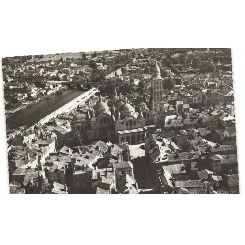 PERIGUEUX: saint-front et le quartier saint-georges vue aérienne 10x15 - très bon état