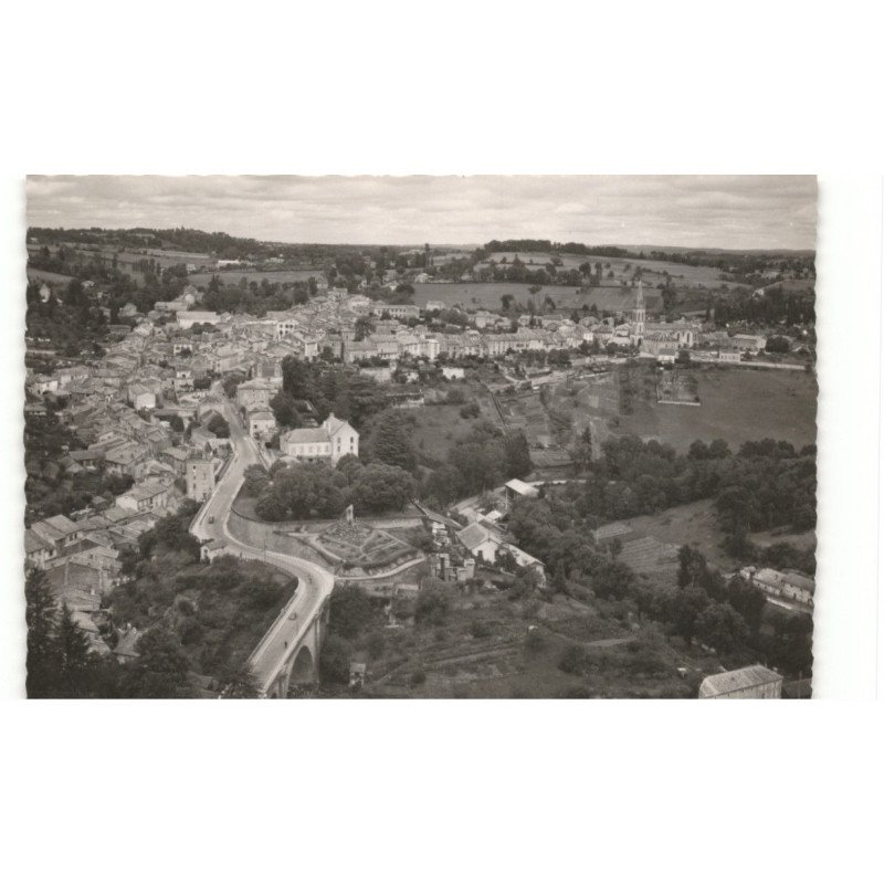 NONTRON: vue panoramique vue aérienne 10x15 - très bon état