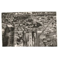 BERGERAC: le centre ville et les hôtels vue aérienne 10x15 - très bon état