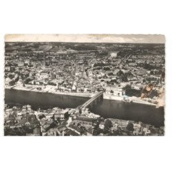 BERGERAC: vue générale et quartier la madeleine vue aérienne 10x15 - très bon état