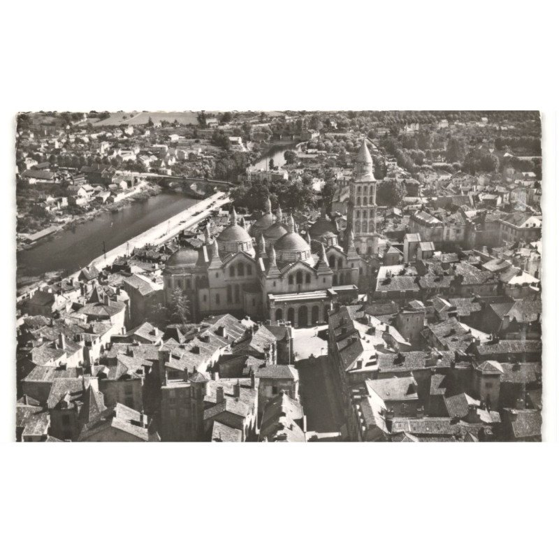 PERIGUEUX: saint-front et le quartier saint-georges vue aérienne 10x15 - très bon état