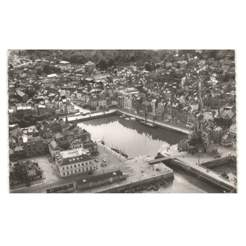 HONFLEUR: vue aérienne 10X15 - très bon état