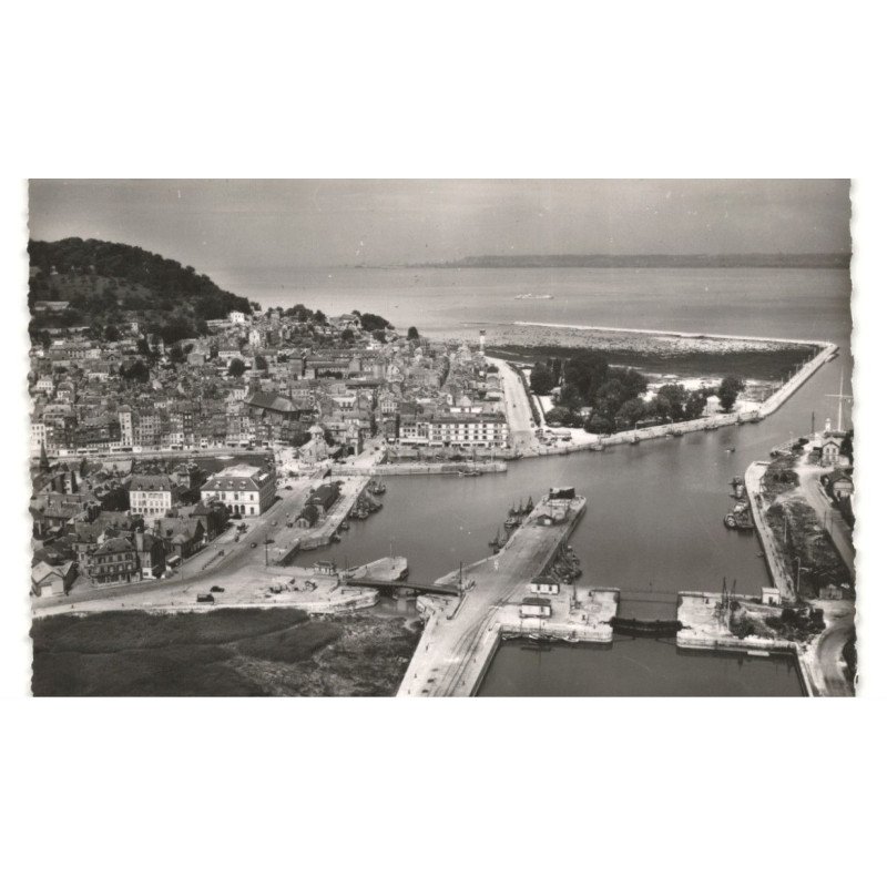 HONFLEUR: port vue aérienne 10X15 - très bon état