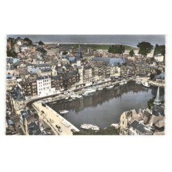 HONFLEUR: vue panoramique vue aérienne 10X15 - très bon état