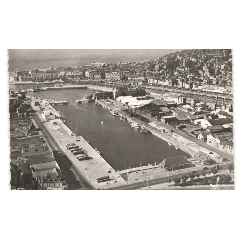 DEAUVILLE: le bassin vue aérienne 10X15 - très bon état