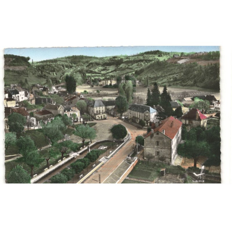 SAINT-CYPRIEN: vue panoramique vue aérienne 10x15 - état