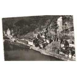 LA ROQUE-GAGEAC: lieu du tragique éboulement de janvier 1957 vue aérienne 10x15 - très bon état
