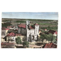 SAINT-AVIT-SENIEUR: l'église vue aérienne 10x15 - très bon état