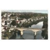 MOULEYDIER: vue d'ensemble, pont sur la dordogne vue aérienne 10x15 - très bon état