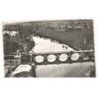 MONTPON: le pont de montpon sur l'isle et vue panoramique de menesterol vue aérienne 10x15 - très bon état