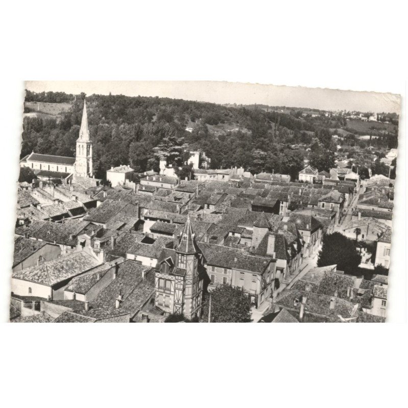 EYMET: vue aérienne 10x15 - état