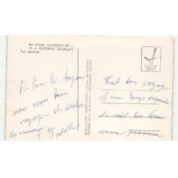 EXCIDEUIL: vue générale vue aérienne 10x15 - très bon état