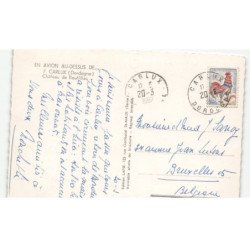 CARLUX: château de rouffillac vue aérienne 10x15 - très bon état