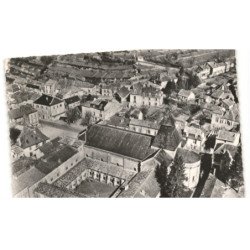 CADOUIN: l'église et le cloître du XIIe et XVe et vue générale vue aérienne 10x15 - très bon état
