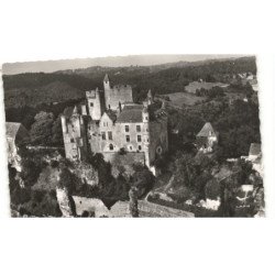 BEYNAC-et-CAZENAC: château remarquable du XIIIe siècle vue aérienne 10x15 - très bon état