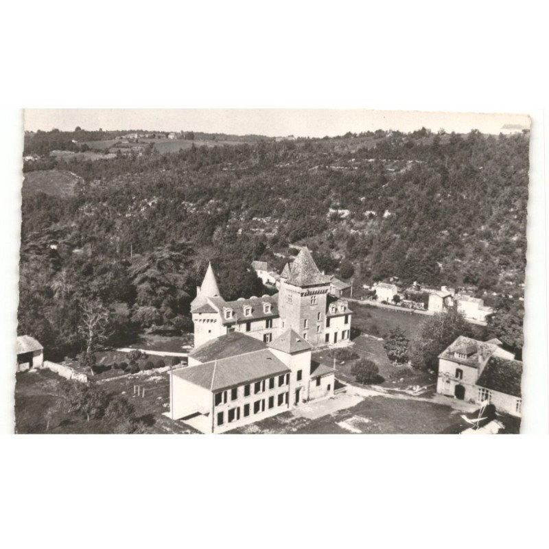BAYAC: le château de bayac vue aérienne 10x15 - très bon état