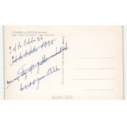 SAINT-PIERRE-sur-DIVES: rue de falaise vue aérienne 10X15 - très bon état