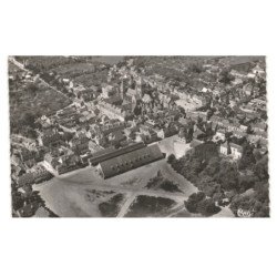 SAINT-PIERRE-sur-DIVES: la halle aux grains XIe siècle vue aérienne 10X15 - très bon état