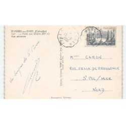 SAINT-PIERRE-sur-DIVES: la halle aux grains XIe siècle vue aérienne 10X15 - très bon état