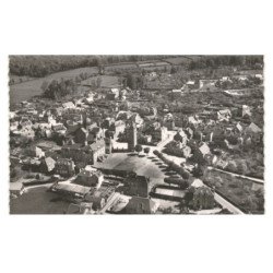 SAINT-SEVER: l'hôtel de ville et le champ de foire vue aérienne 10X15 - très bon état
