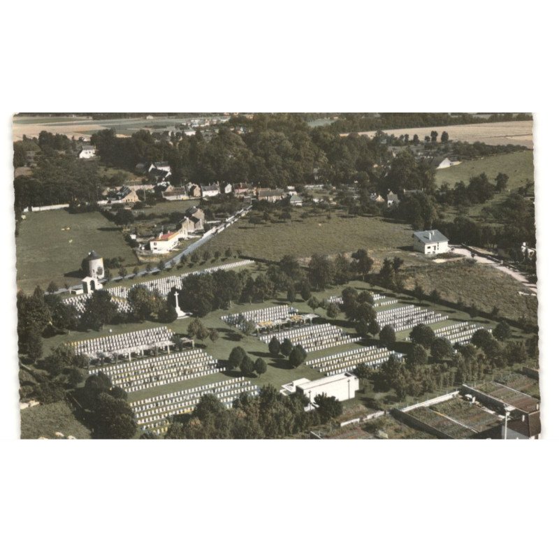 RANVILLE: le cimetière anglais vue aérienne 10X15 - état