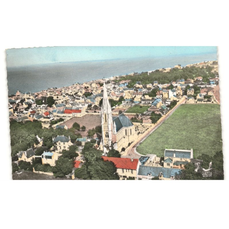 SAINT-AUBIN-sur-MER: vue aérienne 10X15 - très bon état