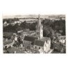 DOUVRES-la-DELIVRANDE: l'église vue aérienne 10X15 - très bon état