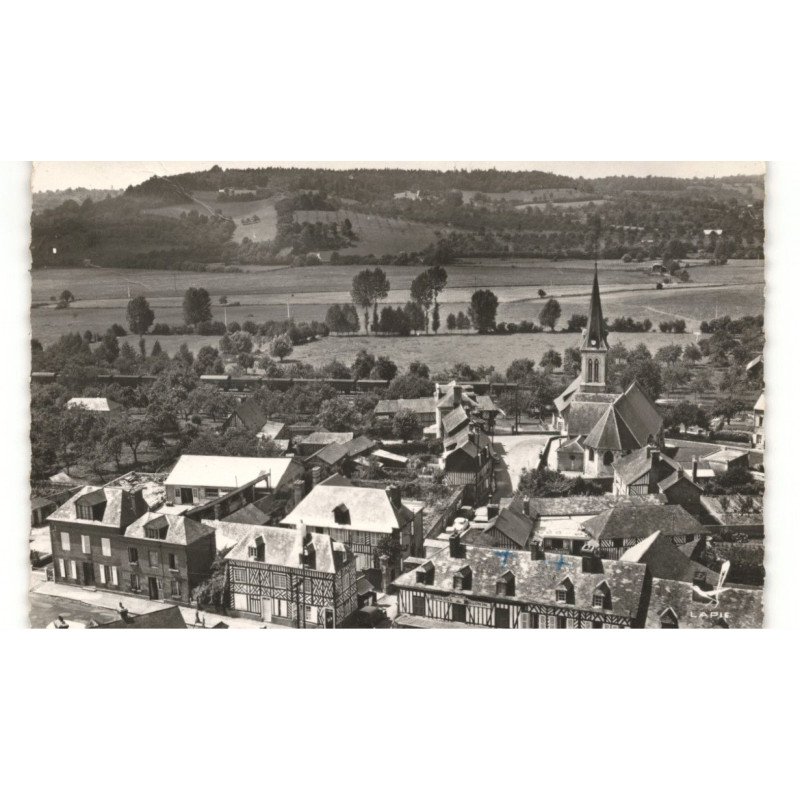 LE BREUIL-en-AUGE: vue d'ensemble vue aérienne 10X15 - très bon état
