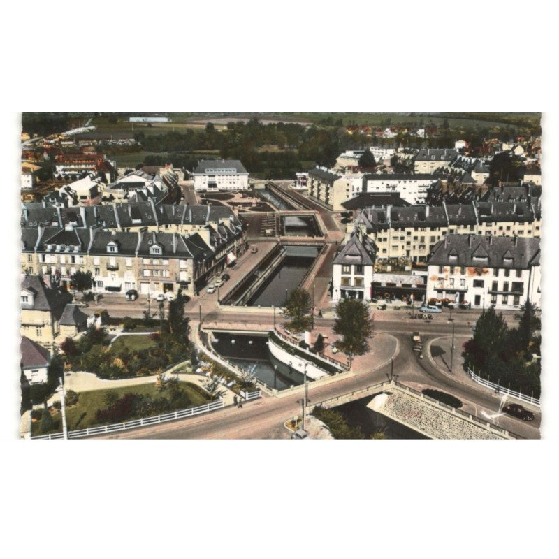 CONDE-sur-NOIREAU: vue panoramique vue aérienne 10X15 - très bon état