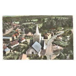 BRETTEVILLE-sur-LAIZE: l'église vue aérienne 10X15 - très bon état