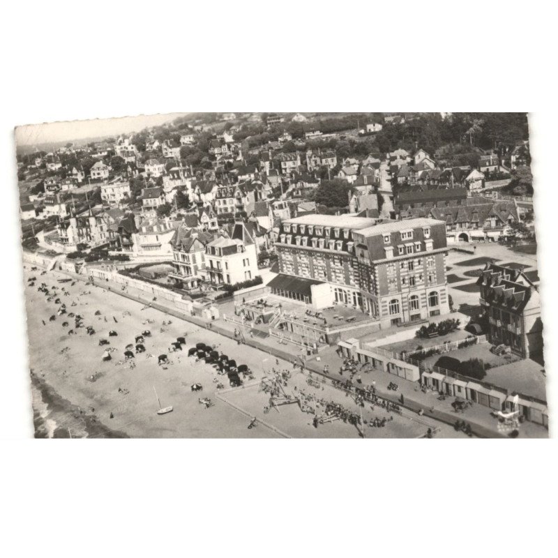 BLONVILLE-sur-MER: plage vue aérienne 10X15 - très bon état