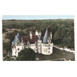 VILLARS: château de puyguilhem vue aérienne 10x15 - très bon état