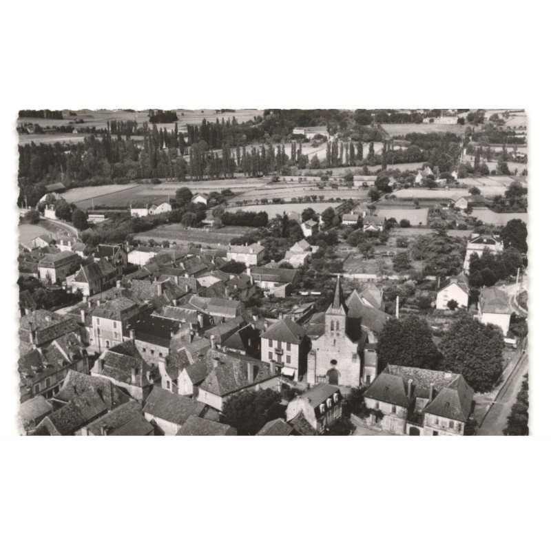 SIORAC-en-PERIGORD: vue générale vue aérienne 10x15 - très bon état