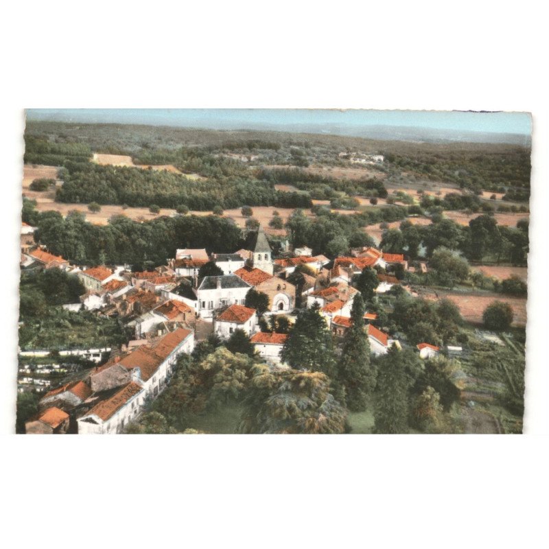 SORGES: église du XIIIe siècle vue aérienne 10x15 - très bon état