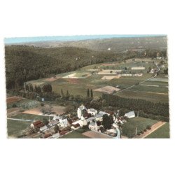 SERGEAC: vue générale, église du XIe siècle vue aérienne 10x15 - très bon état