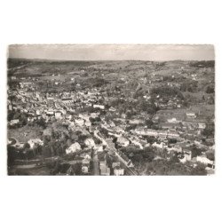 SARLAT: vue générale vue aérienne 10x15 - très bon état timbre arrache
