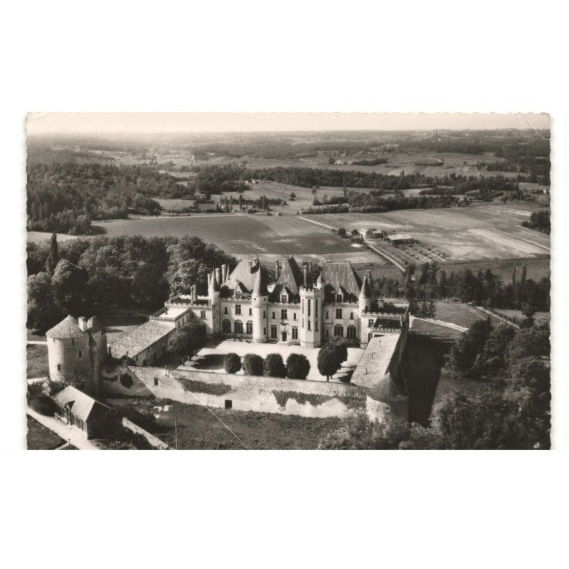 SAINT-MICHEL-de- MONTAIGNE: vue aérienne 10x15 - très bon état