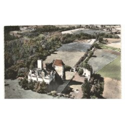 SAINT-CYPRIEN: château de pages vue aérienne 10x15 - très bon état