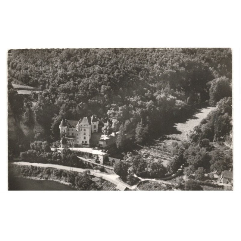 LA ROQUE-GAGEAC: château de la malartrie vue aérienne 10x15 - très bon état
