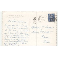 LA ROCHE-CHALAIS: vue panoramique vue aérienne 10x15 - très bon état