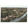 environs de MUSSIDAN: vue générale de sourzac et de la vallée de l'isle vue aérienne 10x15 - très bon état