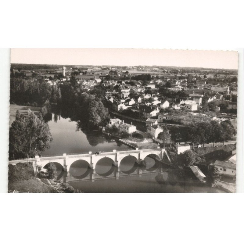 MONTPON: vue aérienne 10x15 - très bon état