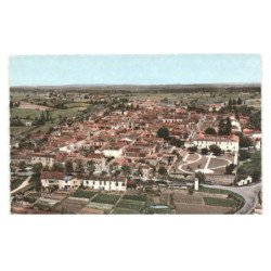 MONPAZIER: bastide du périgord au 1er plan la maison de repos sainte-marthe vue aérienne 10x15 - très bon état