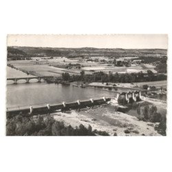 MAUZAC-SAINTE-MEYME: le barrage vue aérienne 10x15 - très bon état