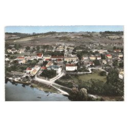 LAMOTHE-MONTRAVEL: le port sur la dordogne vue aérienne 10x15 - très bon état