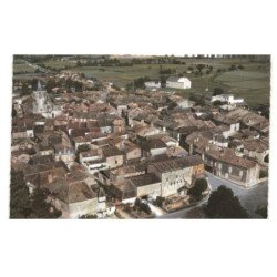 ISSIGEAC: vue générale vue aérienne 10x15 - très bon état