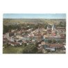 ISSIGEAC: vue générale, l'église XIVe et le château XVIIe vue aérienne 10x15 - très bon état