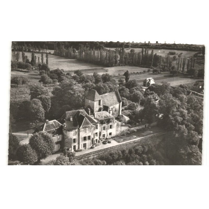 GROLEJAC-le-PORT: le château vue aérienne 10x15 - très bon état