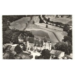 CHATEAU-L'EVEQUE: le château XVe et XVIe vue aérienne 10x15 - très bon état